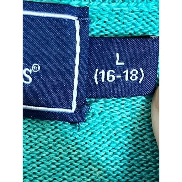 Vineyard Vines Sweater L Green Pullover Preppy Resort Country Club Golf - Picture 3 of 11